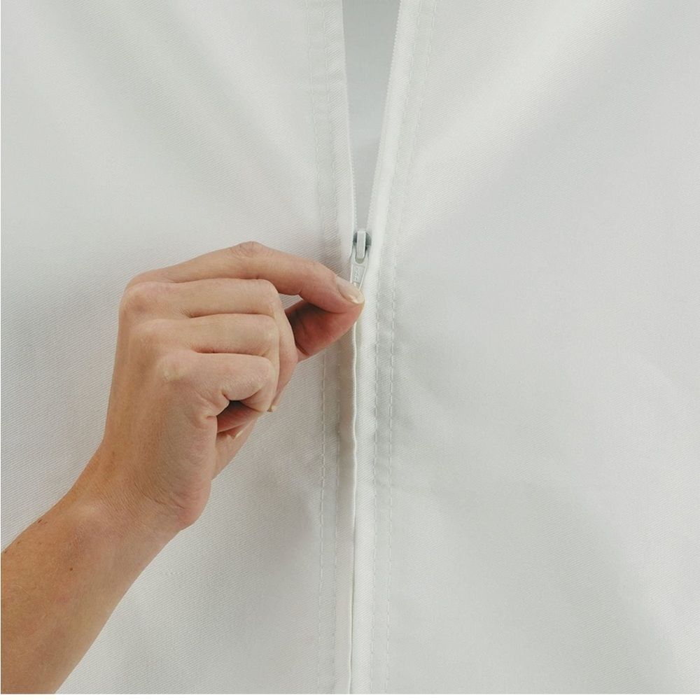 - Hanging Cotton Canvas Laundry Hamper Bag | White, 6" x 16" x 27" (Length… - Picture 3 of 12